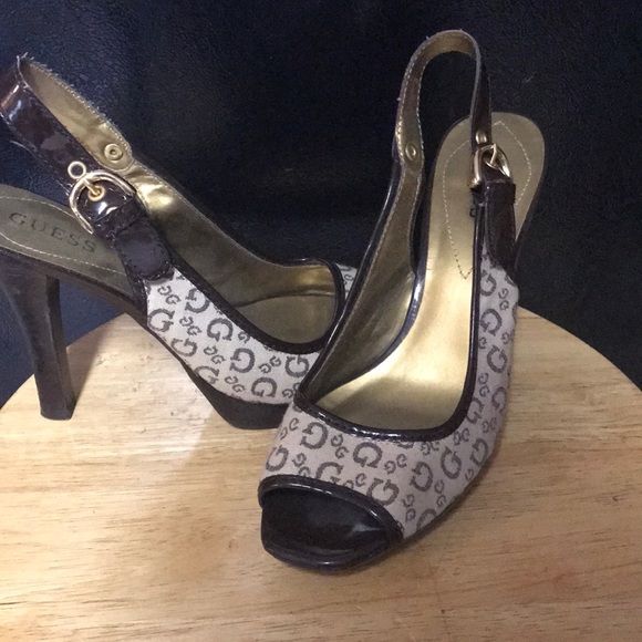 Guess Shoes - Gently warn GUESS peep toe heels. Guess Shoes - Gently warn GUESS peep toe heels.